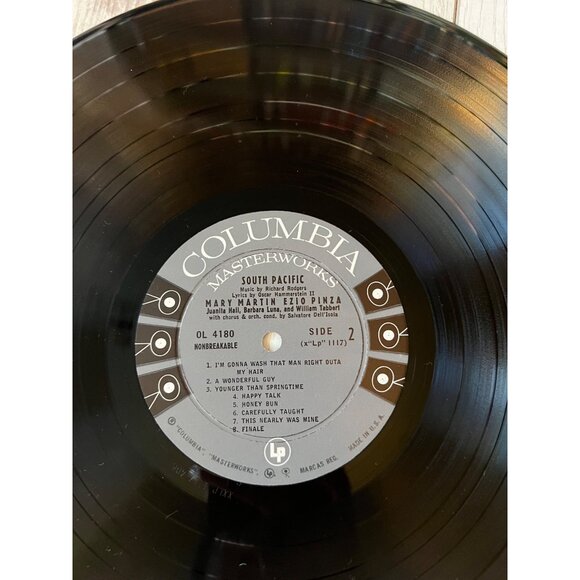 Mary Martin & Ezio Pinza South Pacific LP Vinyl Record  Original Broadway Cast - Picture 6 of 6